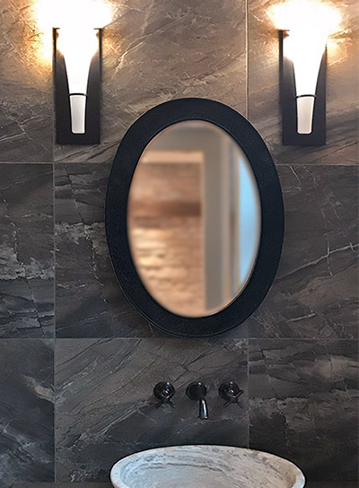 Featured Room - Powder Room Sink and Tile